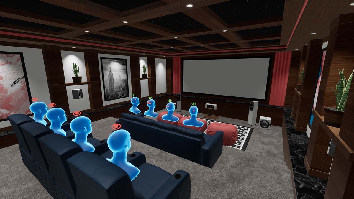 Our team discussing a project